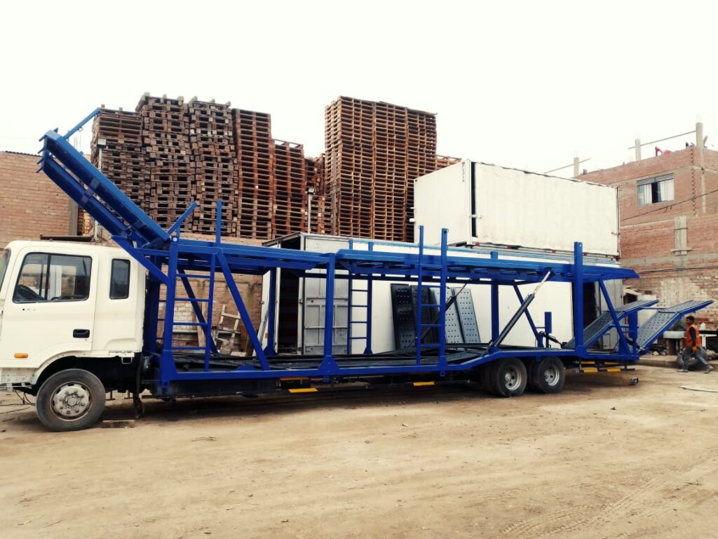Fabricacion de Cigüeña porta vehículos 2